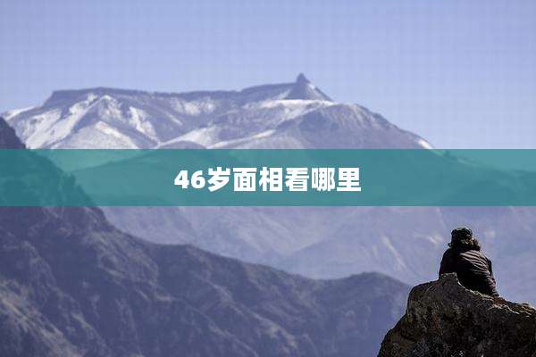 46岁面相看哪里