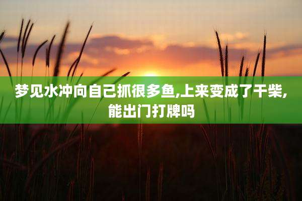 梦见水冲向自己抓很多鱼,上来变成了干柴,能出门打牌吗