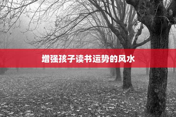 增强孩子读书运势的风水