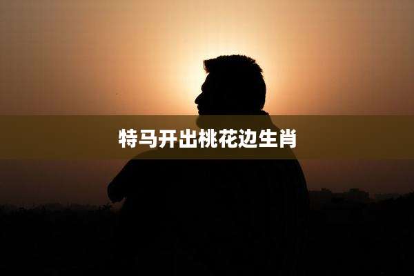 特马开出桃花边生肖