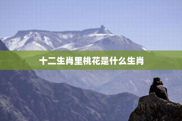 十二生肖里桃花是什么生肖