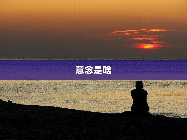 意念是啥