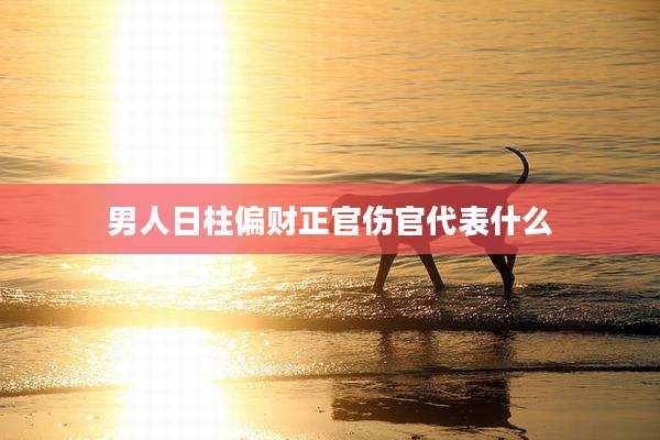 男人日柱偏财正官伤官代表什么
