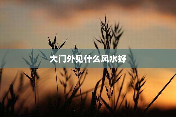 大门外见什么风水好