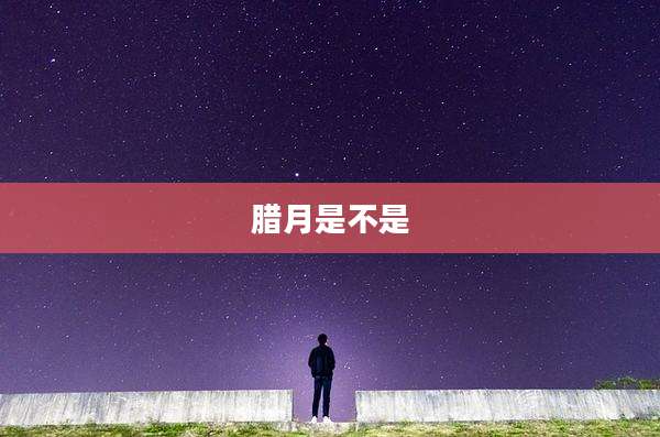 腊月是不是