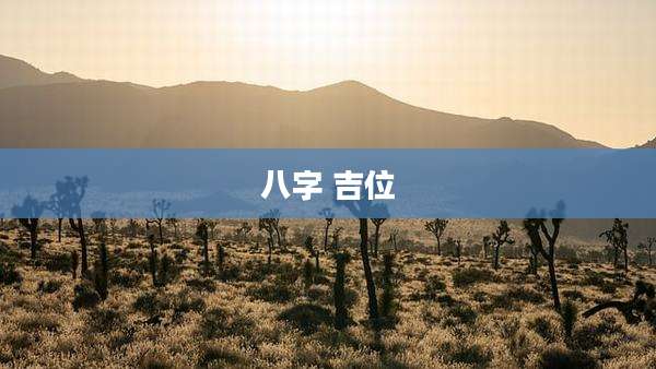 八字 吉位