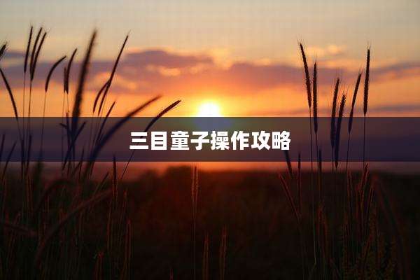 三目童子操作攻略