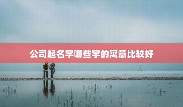 公司起名字哪些字的寓意比较好