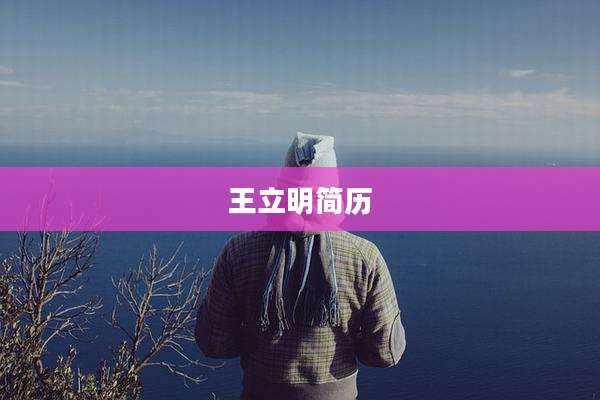 王立明简历