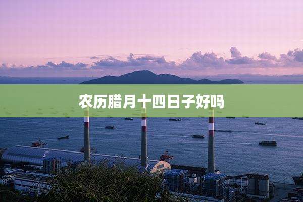 农历腊月十四日子好吗