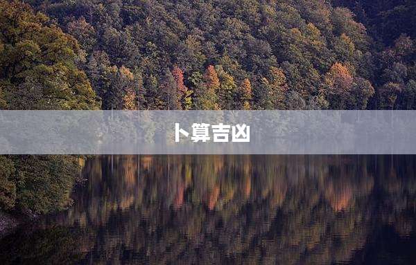 卜算吉凶