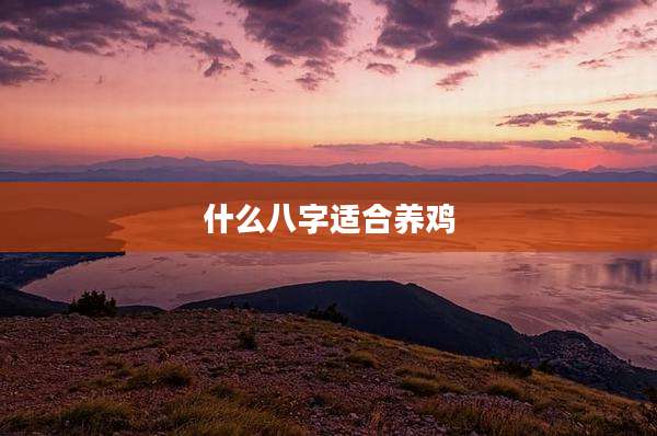 什么八字适合养鸡