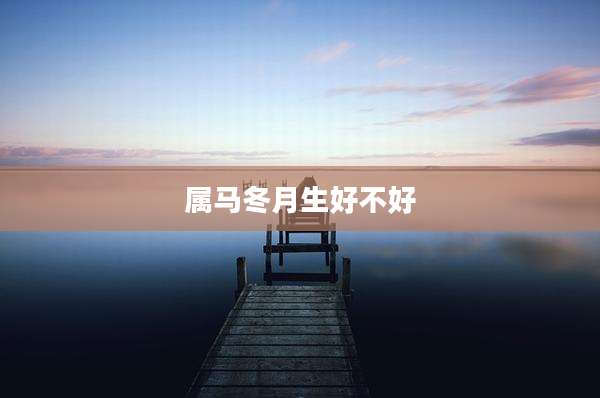 属马冬月生好不好