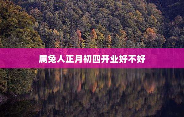 属兔人正月初四开业好不好