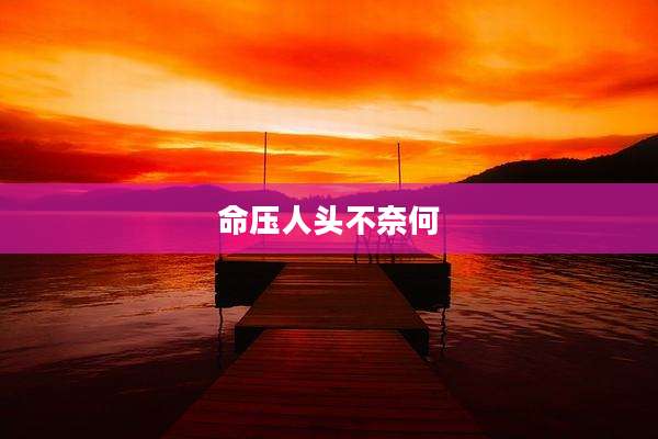 命压人头不奈何