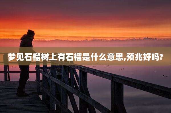 梦见石榴树上有石榴是什么意思,预兆好吗?