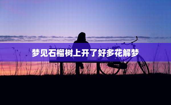 梦见石榴树上开了好多花解梦