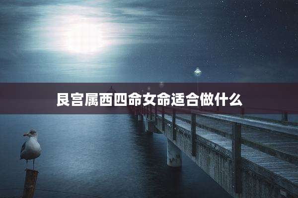 艮宫属西四命女命适合做什么