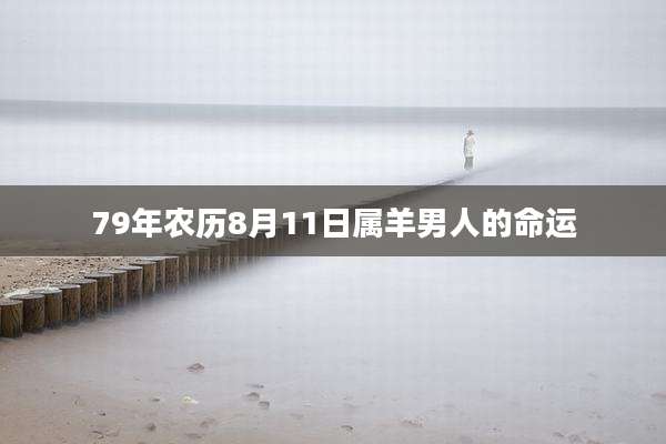 79年农历8月11日属羊男人的命运