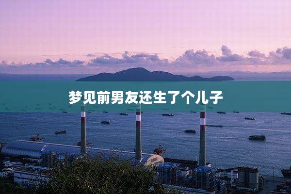 梦见前男友还生了个儿子