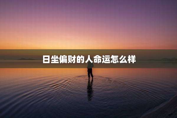 日坐偏财的人命运怎么样