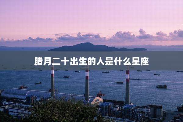 腊月二十出生的人是什么星座