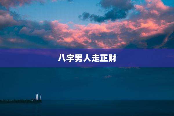 八字男人走正财