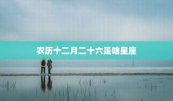 农历十二月二十六是啥星座