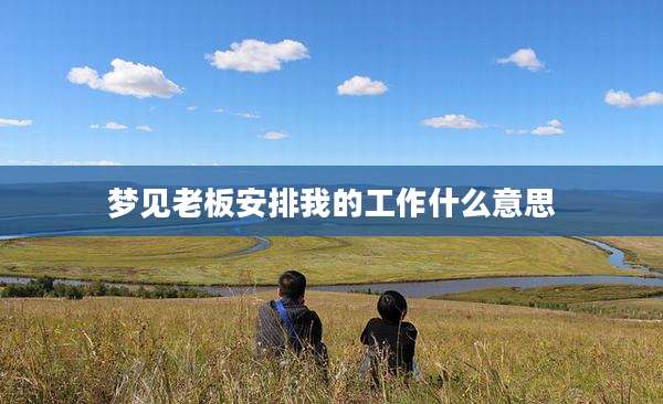 梦见老板安排我的工作什么意思