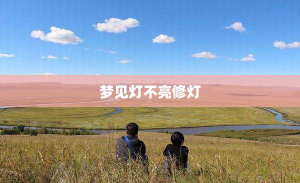 梦见灯不亮修灯