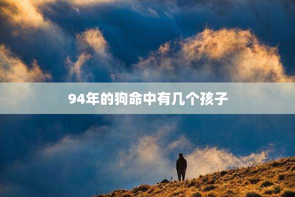 94年的狗命中有几个孩子