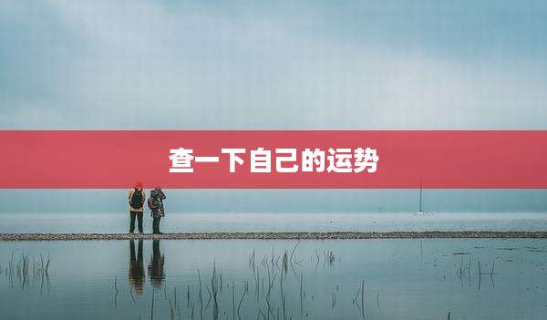 查一下自己的运势