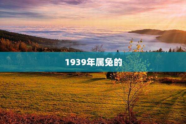 1939年属兔的