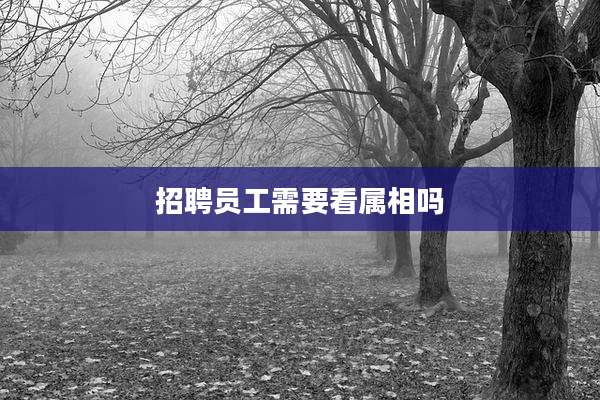 招聘员工需要看属相吗
