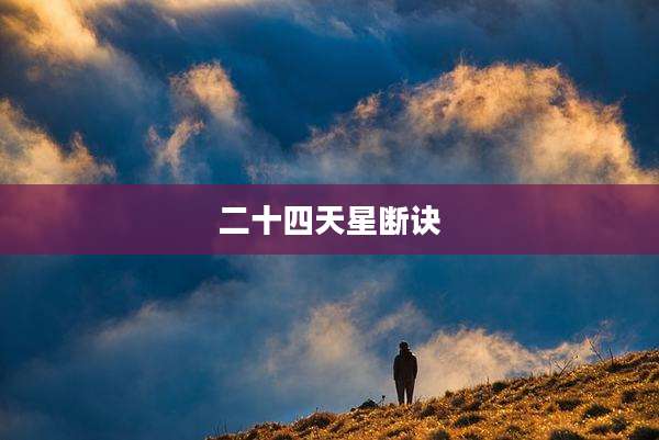 二十四天星断诀