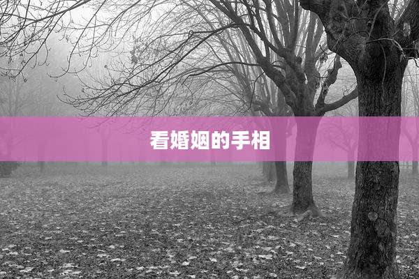 看婚姻的手相