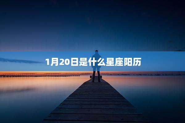 1月20日是什么星座阳历
