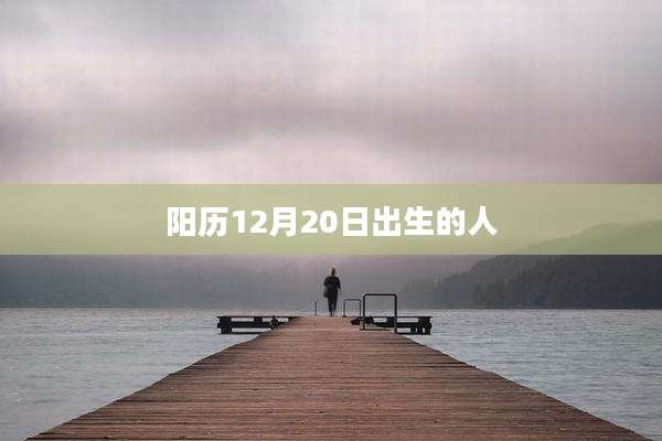 阳历12月20日出生的人
