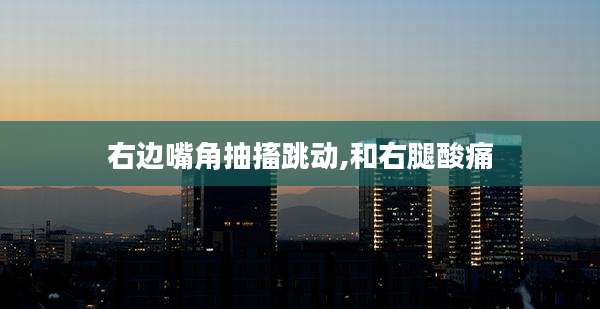 右边嘴角抽搐跳动,和右腿酸痛