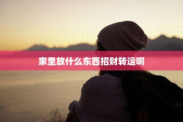 家里放什么东西招财转运啊