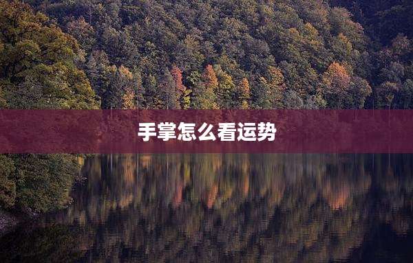 手掌怎么看运势