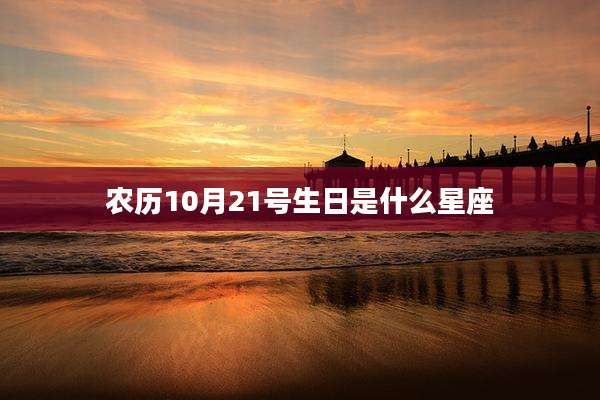 农历10月21号生日是什么星座