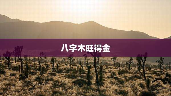 八字木旺得金