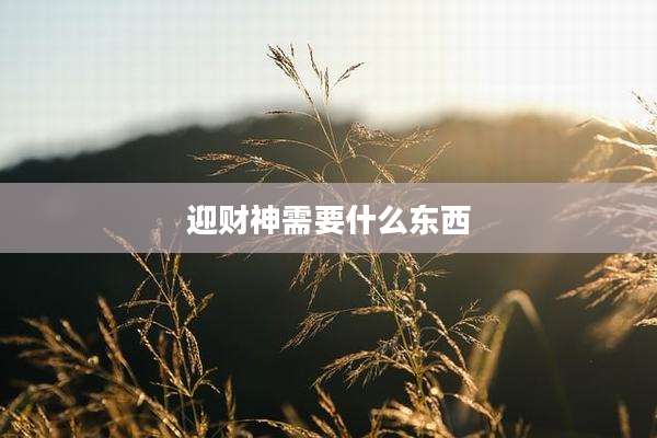迎财神需要什么东西
