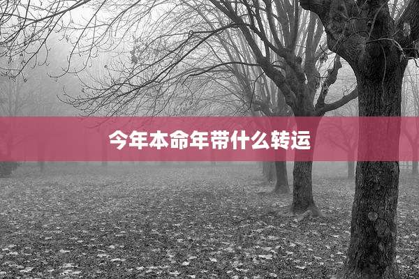 今年本命年带什么转运