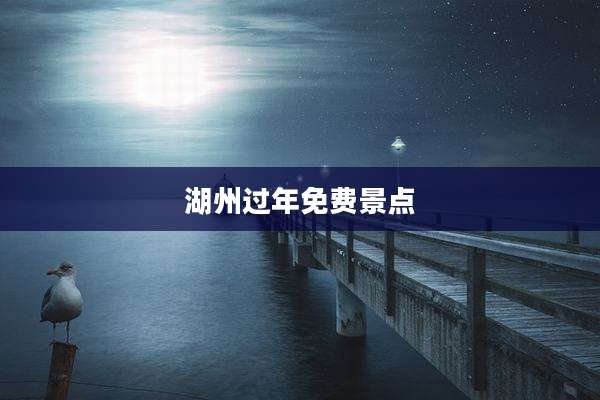 湖州过年免费景点