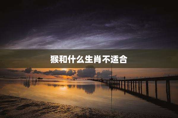 猴和什么生肖不适合