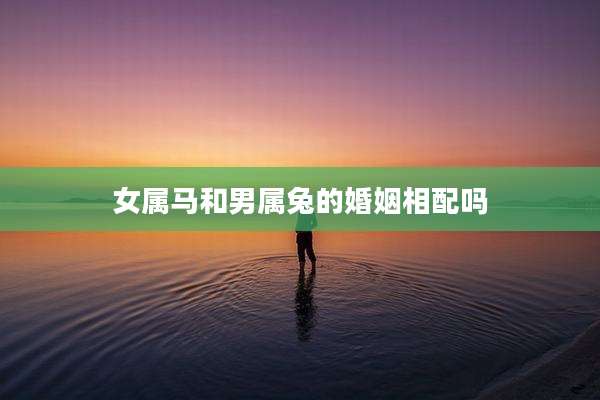 女属马和男属兔的婚姻相配吗