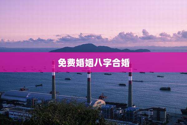 免费婚姻八字合婚