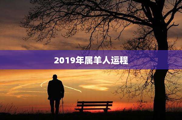 2019年属羊人运程